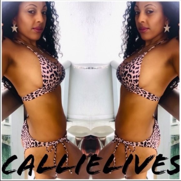 Leopard Nude String Ladder Bikini - Picture 7 of 9